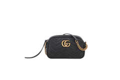 GUCCI GG MARMONT CAMERA BAG SMALL BLACK