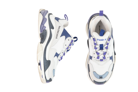 BALENCIAGA TRIPLE S CHUNK TRICOLOR LILAC - 34 BR