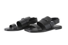 HERMÈS SANDAL HENRIO BLACK MENS - 42 BR