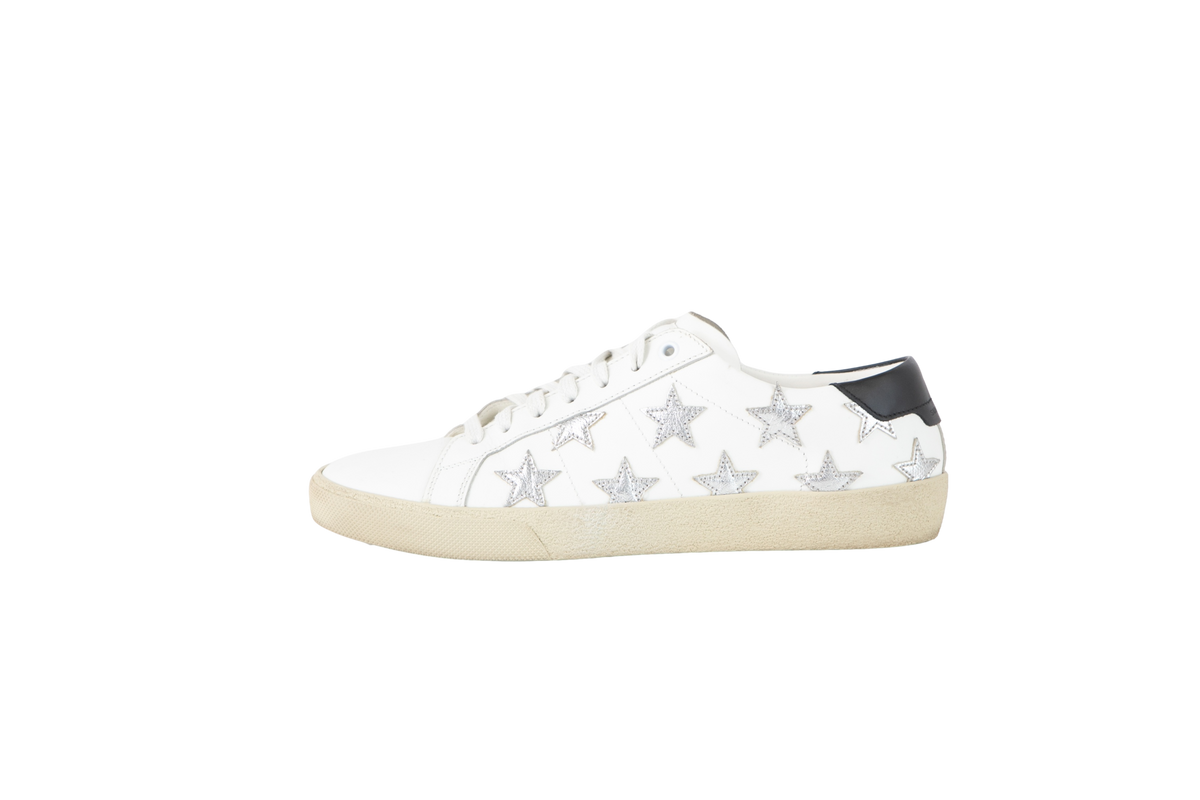 YSL SNEAKER COURT LOW TOP STAR OFF WHITE - 39 BR