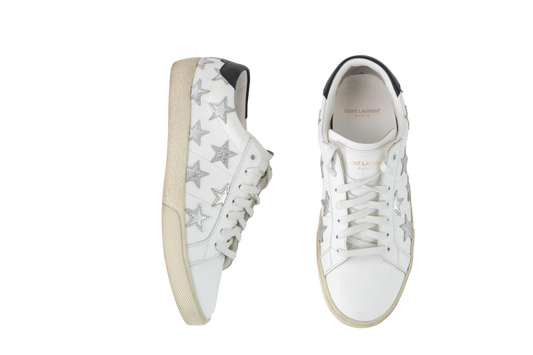 YSL SNEAKER COURT LOW TOP STAR OFF WHITE - 39 BR