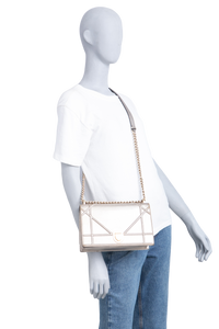 DIOR DIORAMA GRAINED SMALL PALE GOLD