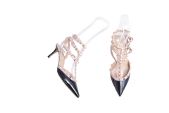 VALENTINO SANDAL ANKLE STRAP ROCKSTUD BLACK - 35 BR