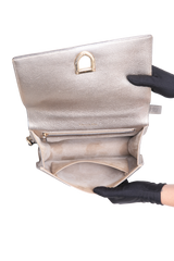 DIOR DIORAMA GRAINED SMALL PALE GOLD