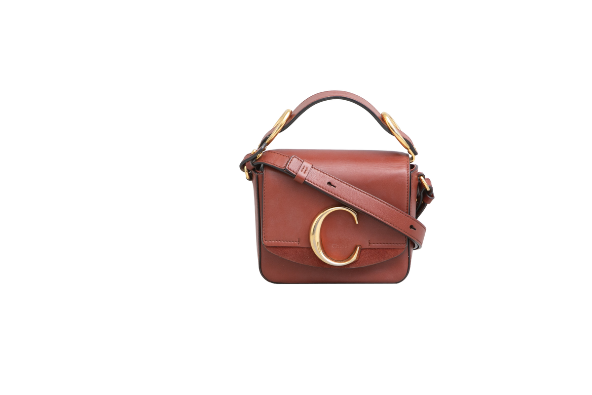 CHLOE C MINI SQUARE BORDO