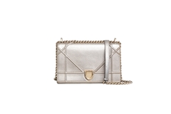 DIOR DIORAMA GRAINED SMALL PALE GOLD