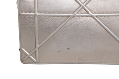 DIOR DIORAMA GRAINED SMALL PALE GOLD