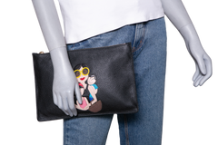 D&G FAMILY PATCH ZIP POUCH