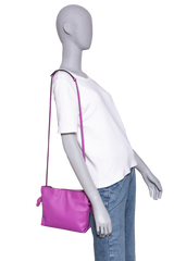 LOEWE MINI FLAMENCO CLUTCH BRIGHT PURPLE