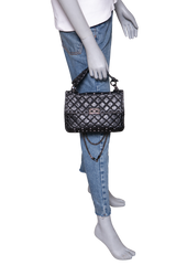 VALENTINO ROCKSTUD SPIKE MEDIUM LEATHER BLACK