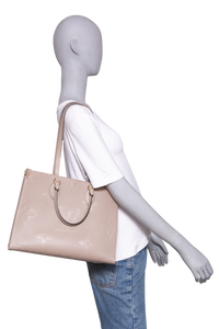 LV ON THE GO MM MONOGRAM EMPREINTE TAUPE