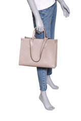 LV ON THE GO MM MONOGRAM EMPREINTE TAUPE