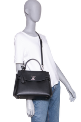 LV LOCKME EVER MM CALF LEATHER BLACK