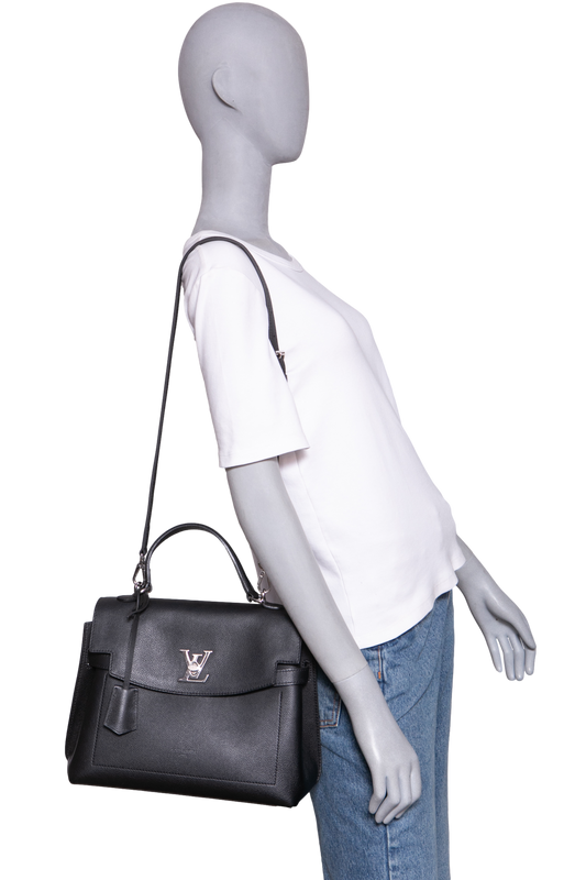 LV LOCKME EVER MM CALFSKIN LEATHER BLACK