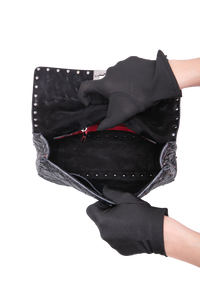 VALENTINO ROCKSTUD SPIKE MEDIUM LEATHER BLACK