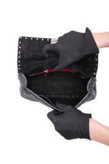 VALENTINO ROCKSTUD SPIKE MEDIUM LEATHER BLACK