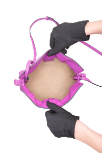 LOEWE MINI FLAMENCO CLUTCH BRIGHT PURPLE