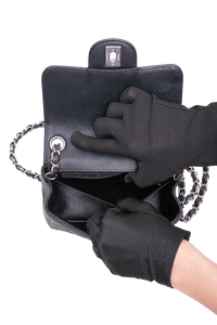 DESAPEGO FABI JUSTUS CHANEL SQUARE CAVIAR BLACK-SILVER HDWR