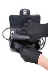 DESAPEGO FABI JUSTUS CHANEL SQUARE CAVIAR BLACK-SILVER HDWR