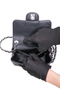 DESAPEGO FABI JUSTUS CHANEL SQUARE CAVIAR BLACK-SILVER HDWR
