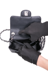 DESAPEGO FABI JUSTUS CHANEL SQUARE CAVIAR BLACK-SILVER HDWR