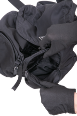 PRADA BACKPACK TRIANGLE LOGO NYLON BLACK