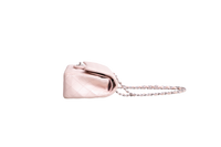 CHANEL CLASSIC DOUBLE FLAP LAMBSKIN ROSE-SILVER HDWR