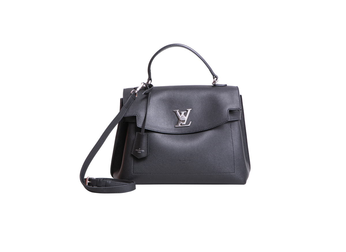 LV LOCKME EVER MM CALF LEATHER BLACK