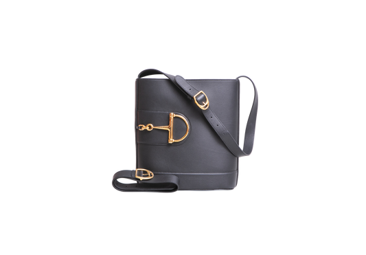 GUCCI HORSEBIT 73 MEDIUM BUCKET ARABELLA CALFSKIN BLACK