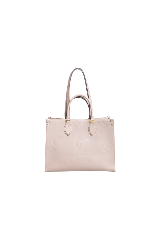 LV ON THE GO MM MONOGRAM EMPREINTE TAUPE