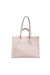 LV ON THE GO MM MONOGRAM EMPREINTE TAUPE