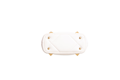 VALENTINO ROMAN STUD TOP HANDLE WHITE