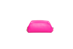FERRAGAMO GANCINI CLUTCH ON CHAIN CALFSKIN HOT PINK