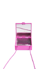 VALENTINO NECKLACE ROCKSTUD MIRROR BOX PENDANT PINK