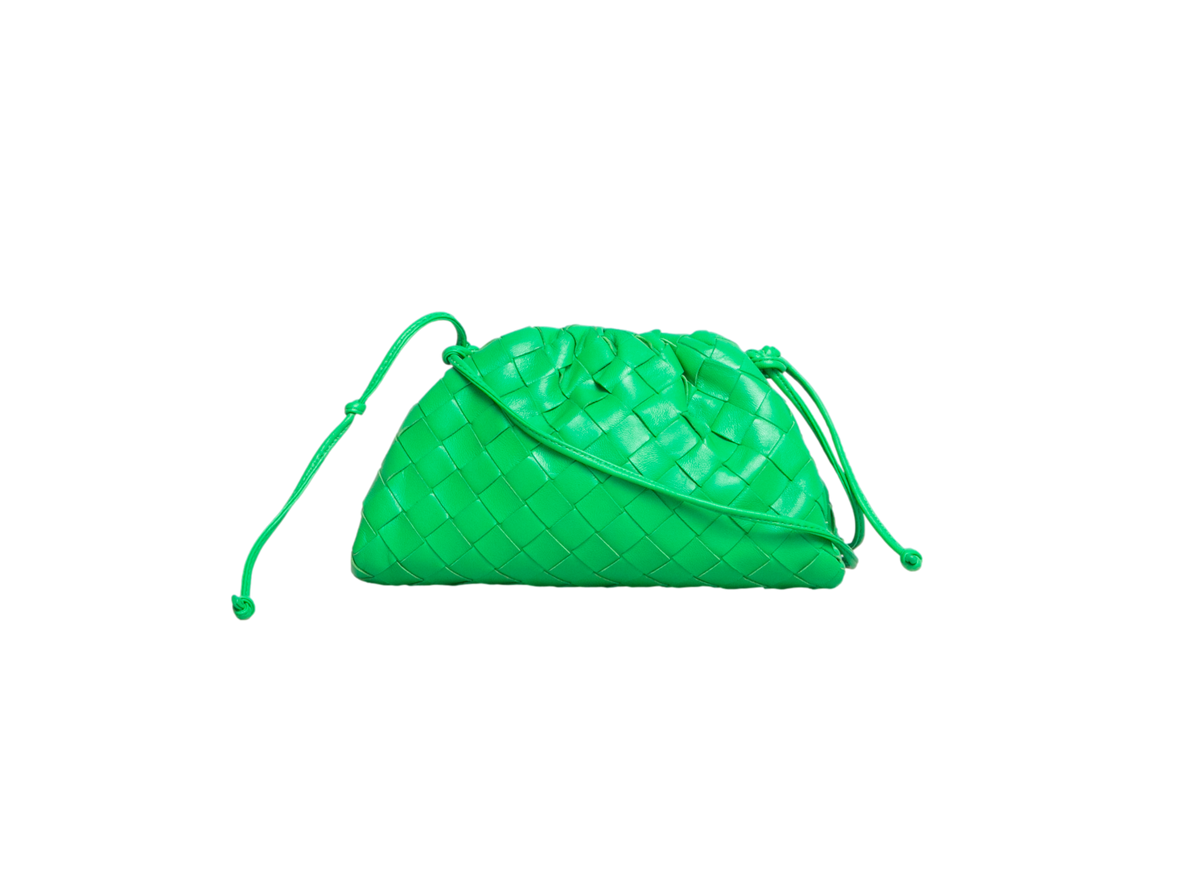 BOTTEGA MINI POUCH INTRECCIATO PARAKEET