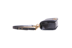 CHANEL BOY MEDIUM LAMBSKIN NAVY-GOLD HDWR