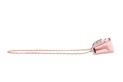 CHANEL CLASSIC ENAMEL SYMBOL CHARM JEWELED FLAP EMBROIDERED LIGHT PINK