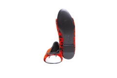 CHANEL MÉRTIERS D ART 2026 BALLERINES AGNEAU & VEAU VERNI ORANGE NOIR & BLANC - 34 BR
