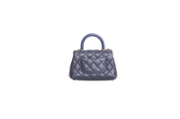 CHANEL MINI COCO TOP HANDLE CAVIAR NAVY GOLD HDWR