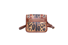 D&G CRESPO SMALL LEOPARD PRINT BROWN/BLACK