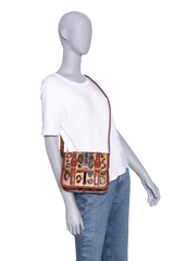 D&G CRESPO SMALL LEOPARD PRINT BROWN/BLACK