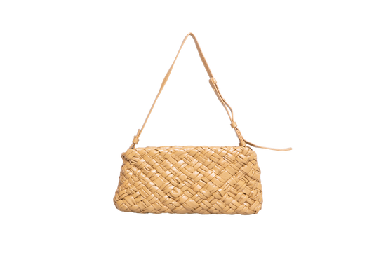 BOTTEGA KALIMERO CHA-CHA FOULARD INTRECCIATO DARK PRALINE