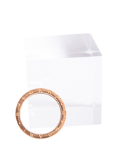 BVLGARI RING B.ZERO 1 IN BLACK CERAMIC AND ROSE GOLD