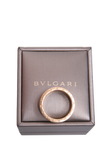 BVLGARI RING B.ZERO 1 IN BLACK CERAMIC AND ROSE GOLD