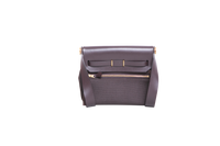 HERMÈS HERBAG RETOURNE 20 MILITARY TOILE VACHE HUNTER ÉBÉNE - GOLD HDWR