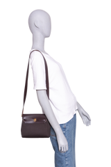 HERMÈS HERBAG RETOURNE 20 MILITARY TOILE VACHE HUNTER ÉBÉNE - GOLD HDWR