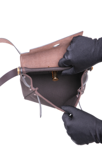 HERMÈS HERBAG RETOURNE 20 MILITARY TOILE VACHE HUNTER ÉBÉNE - GOLD HDWR