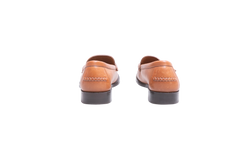 FERRAGAMO MARYAN LOAFER GANCINI LEATHER CARAMEL - 35 BR