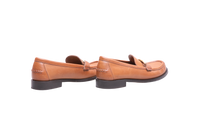 FERRAGAMO MARYAN LOAFER GANCINI LEATHER CARAMEL - 35 BR