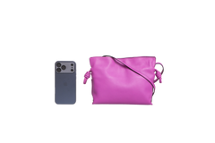 LOEWE MINI FLAMENCO CLUTCH BRIGHT PURPLE